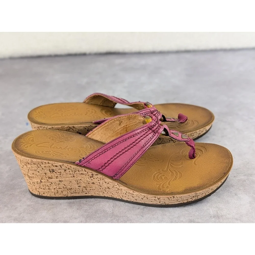 Clarks wedge sandals